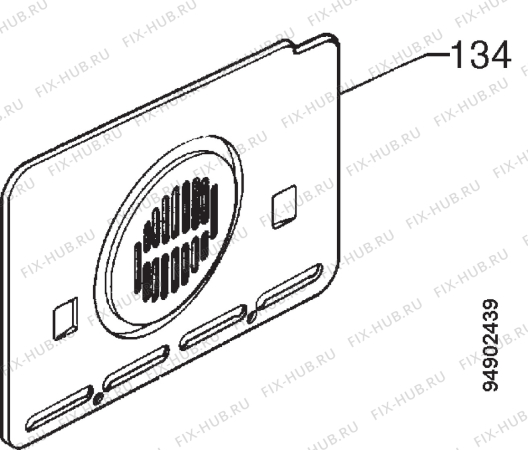 Взрыв-схема плиты (духовки) Electrolux EOB395P - Схема узла Accessories